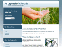 Tablet Screenshot of legionellenpruefung.de